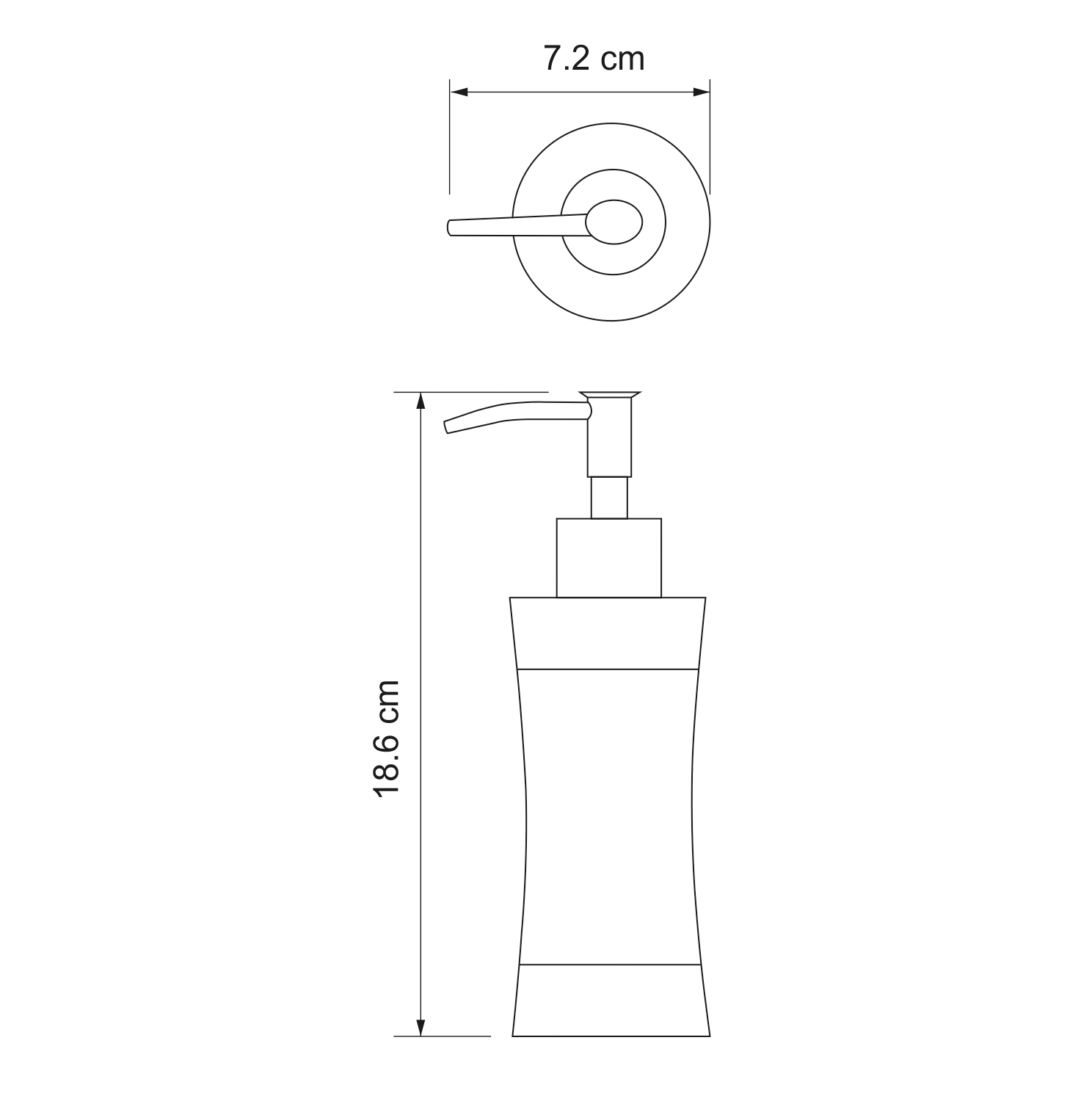 Дозатор для жидкого мыла WasserKRAFT Wern K-7599