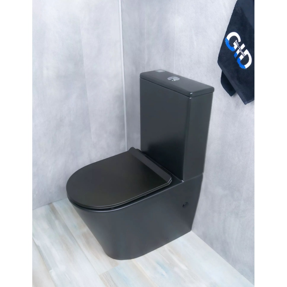Напольный унитаз с бачком безободковый Gid Tr2179BM