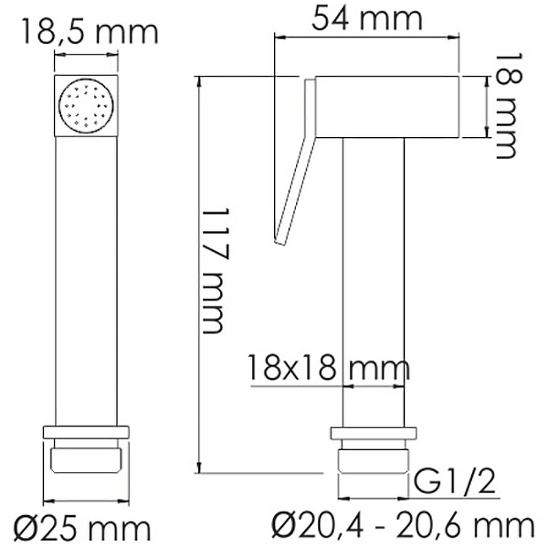 Гигиенический набор WasserKRAFT A4651.271.057.136