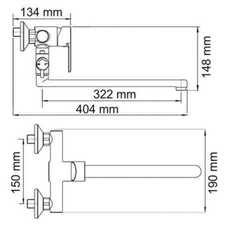 Смеситель WasserKRAFT Ammer  3702L