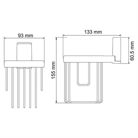 Держатель освежителя WasserKRAFT Leine K-5045