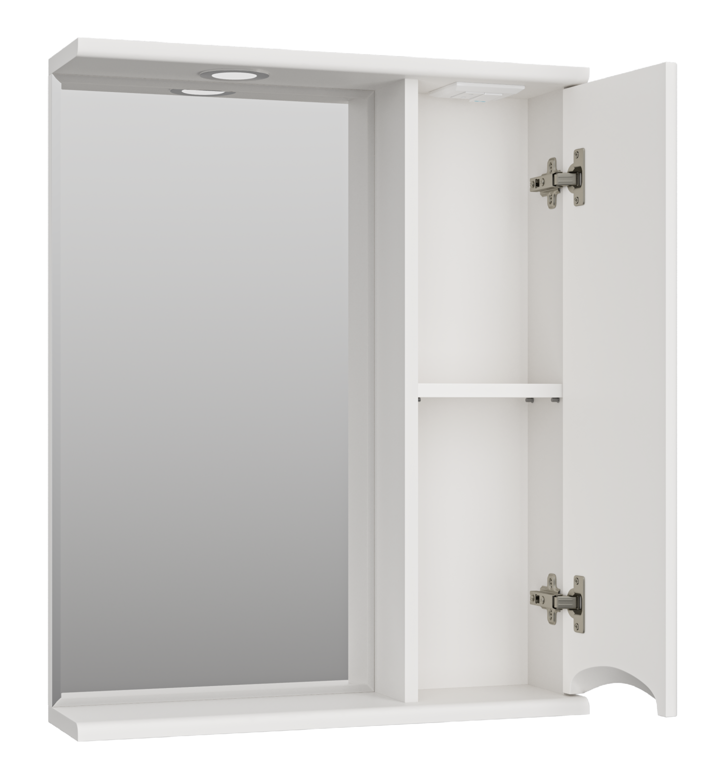 Зеркало-шкаф (60х75) Misty Атлантик 60 правый П-Атл-4060-010П
