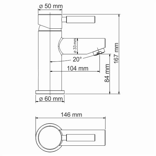 Термостатический смеситель для раковины WasserKRAFT Main 4103 Thermo