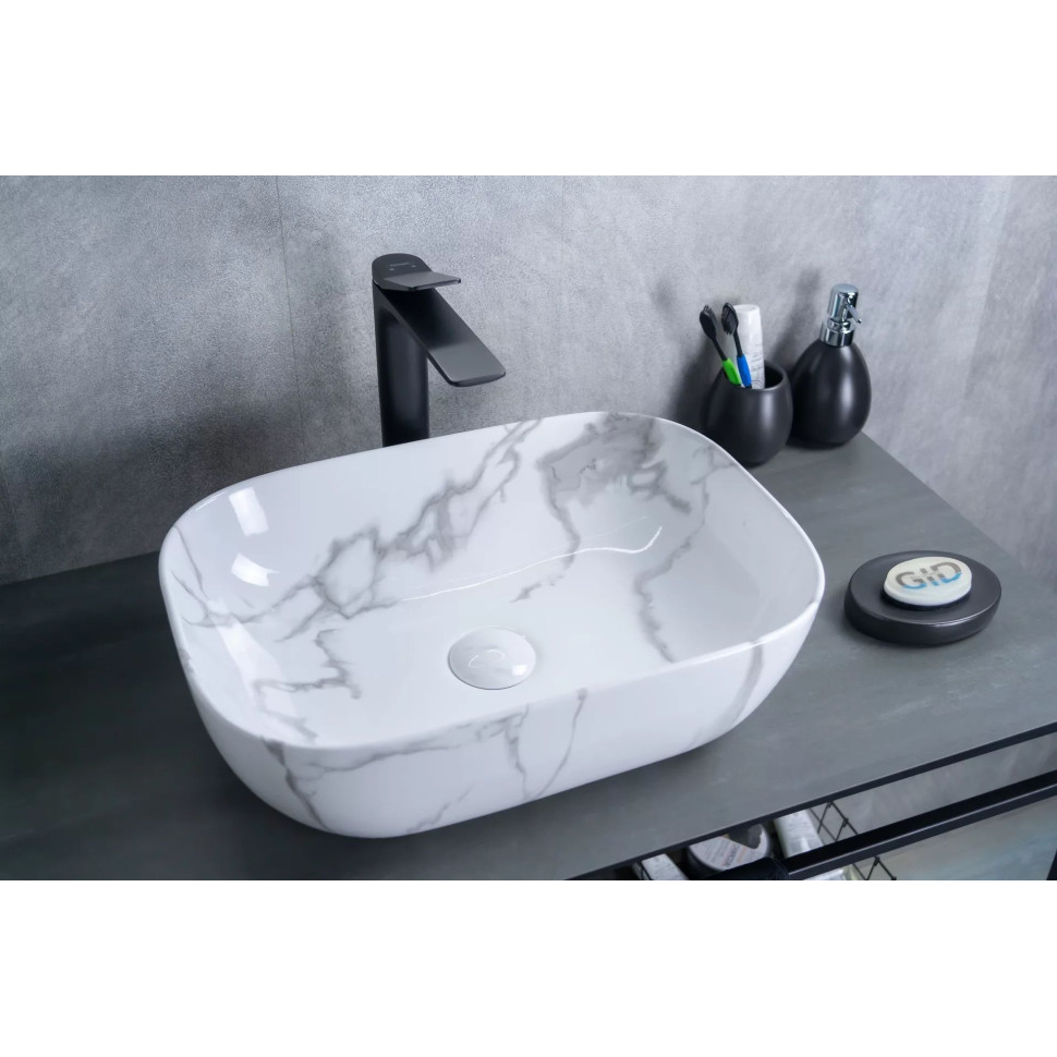 Раковина накладная (46х32,5) Gid Mnc333C