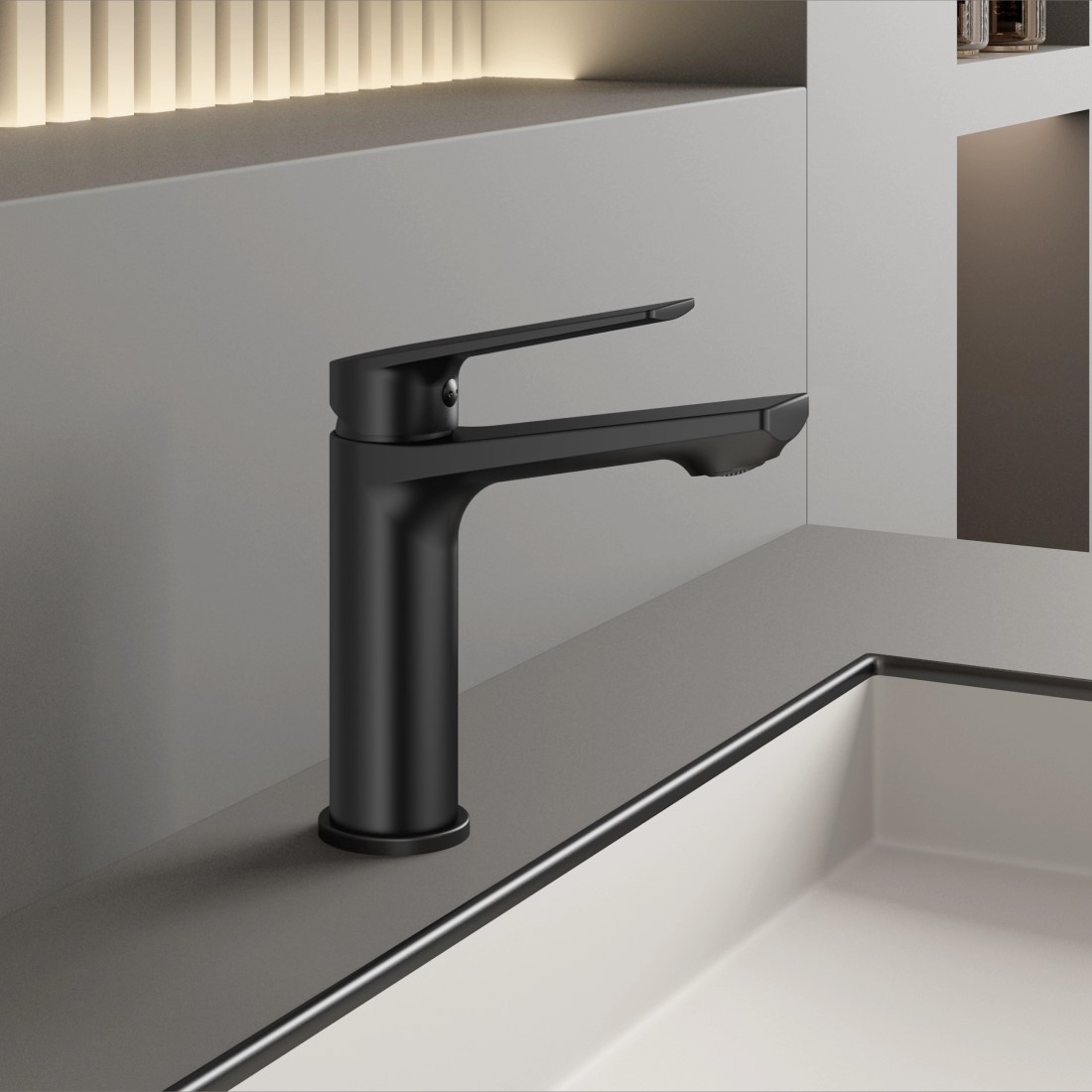 Смеситель для раковины BELZ B10533-7, черный