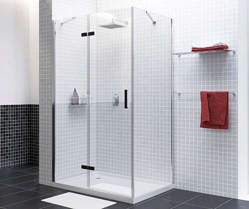 Душевой уголок (120х90) WasserKRAFT Aller 10H07LBLACK MATT