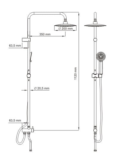 Душевой гарнитур WasserKraft A027