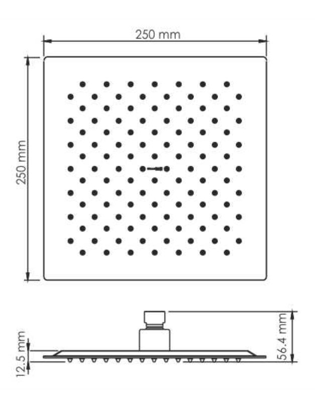 Душевая система WasserKRAFT А66209, черный глянец