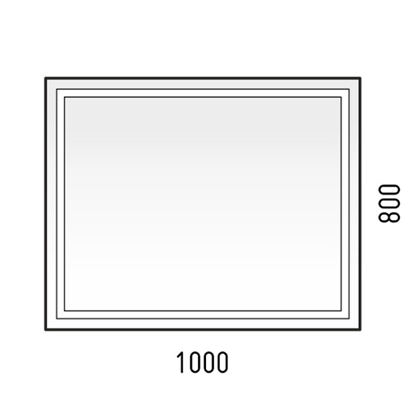 Зеркало (100х80) Corozo Барго SD-00001187