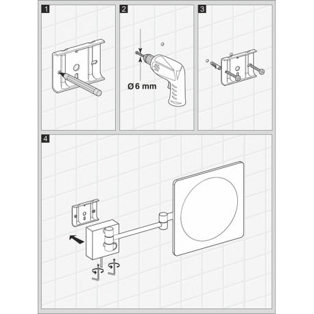 Зеркало с LED-подсветкой, 3-х кратным увеличением WasserKRAFT K-1008