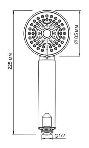 Ручной душ WasserKRAFT A035