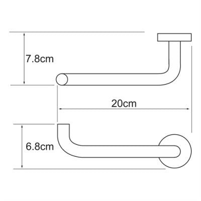 Держатель туалетной бумаги WasserKRAFT Rhein K-6296