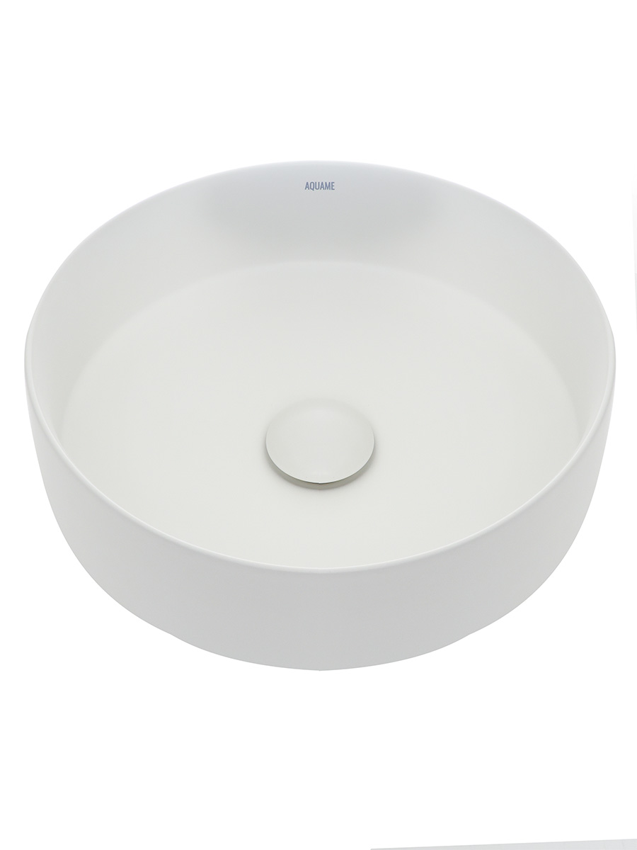 Раковина накладная (35,5x35,5) AQUAme AQM5012MW