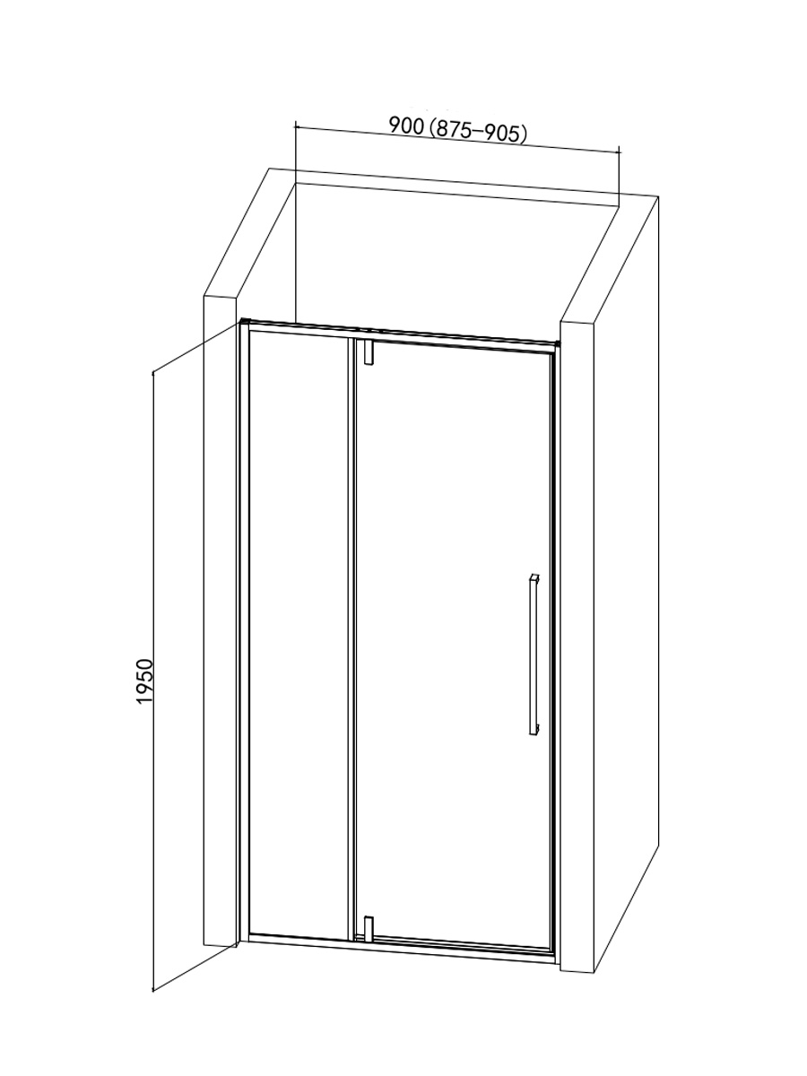Душевая дверь AQUAme AQM7108-9