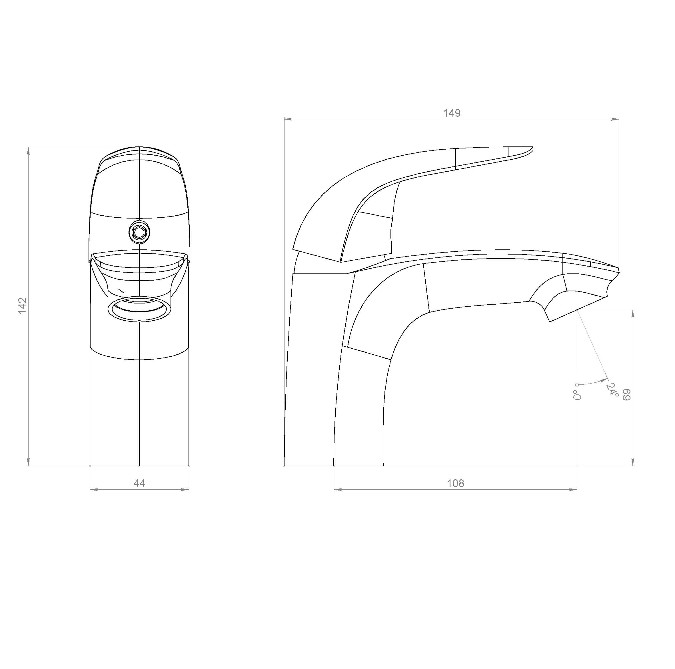 Смеситель для раковины Damixa Palace Bit 310210000