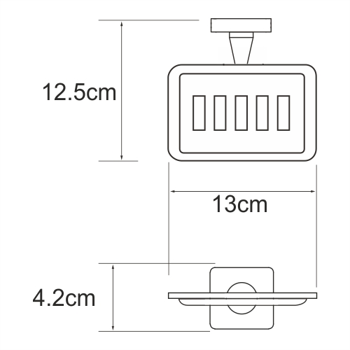 Мыльница решетка WasserKRAFT Dill K-3969