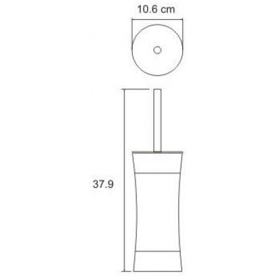Ершик для унитаза WasserKRAFT Wern K-7527