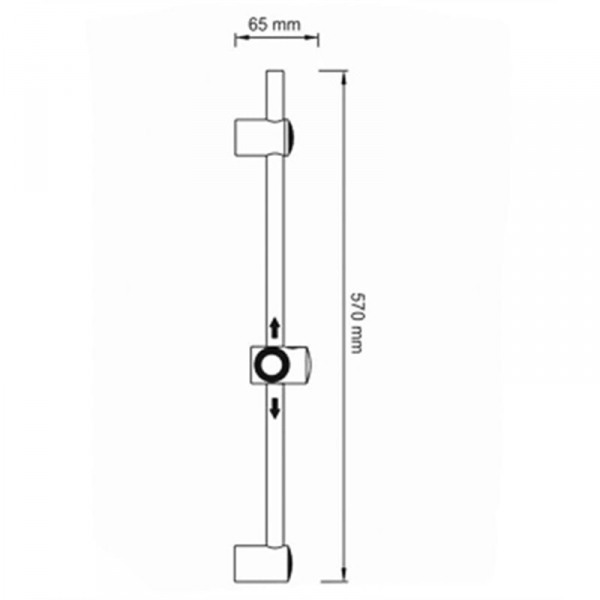 Душевая штанга WasserKRAFT Isar A049