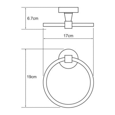 Держатель полотенец  WasserKRAFT Isen K-4060