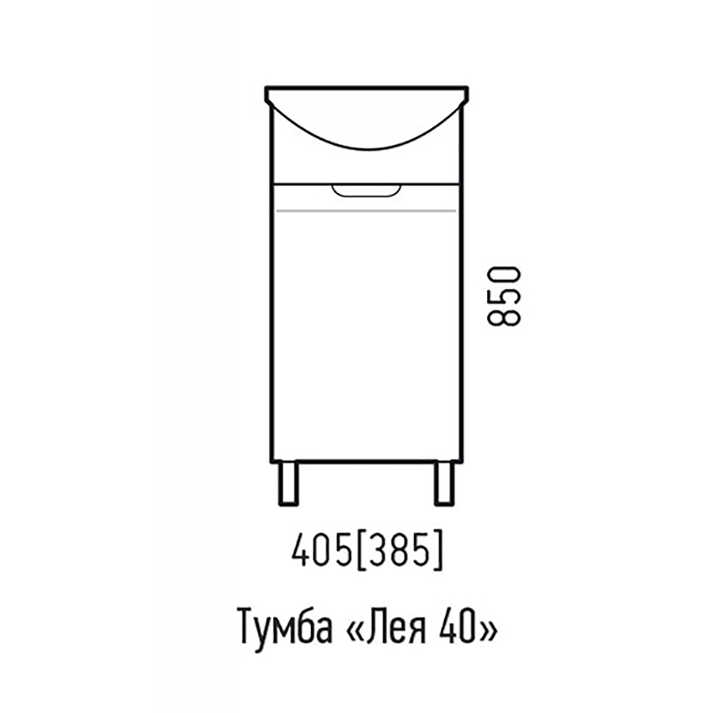 Тумба напольная Corozo Лея 45 SD-00001490