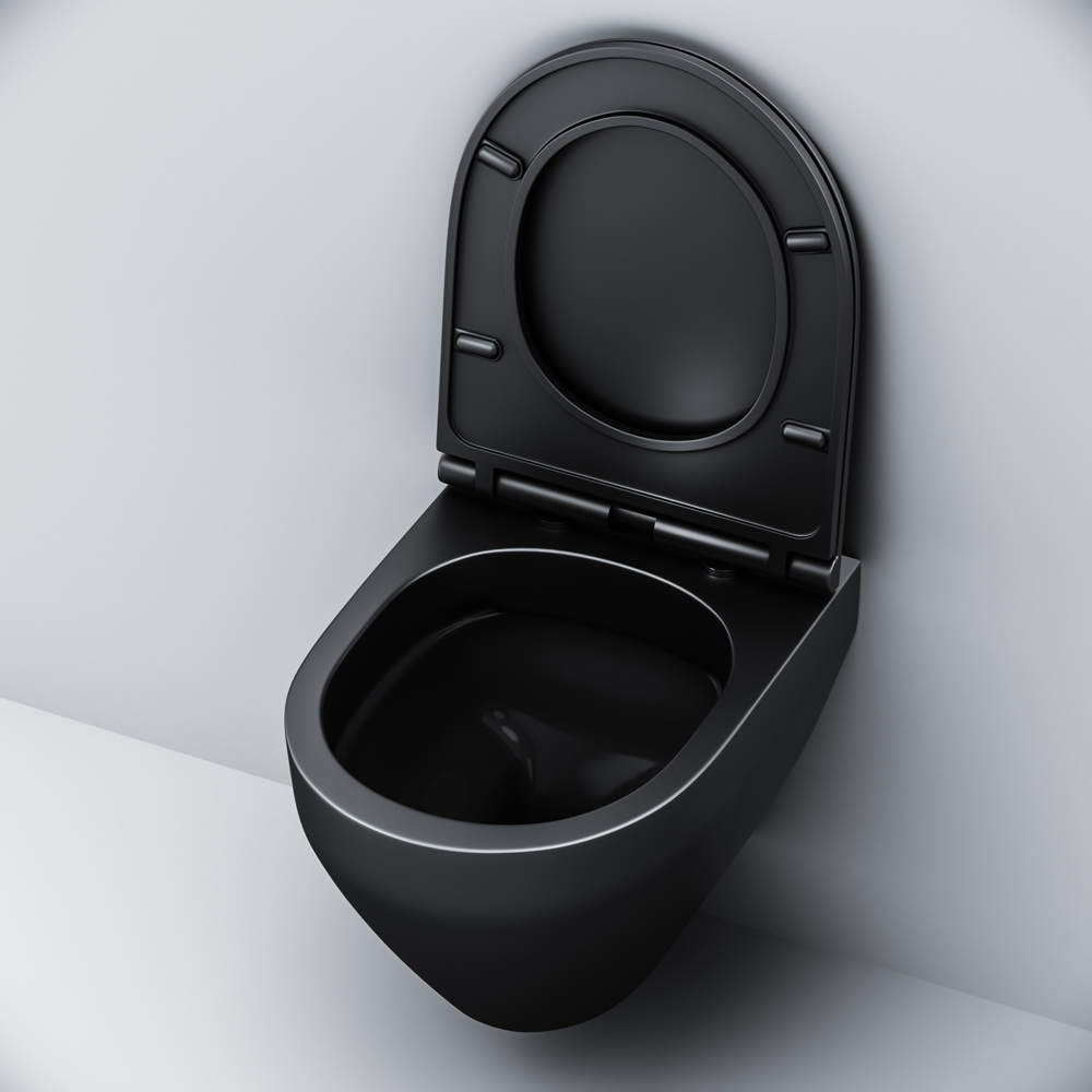 Подвесной унитаз безободковый с сиденьем микролифт Am.Pm Spirit V2.0 C701700MBSC