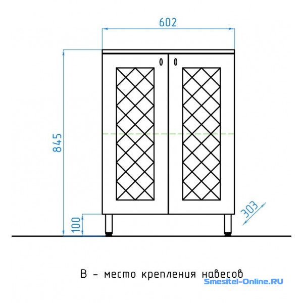 Комод напольный Style Line Канна 60 ЛС-00000340 Белый