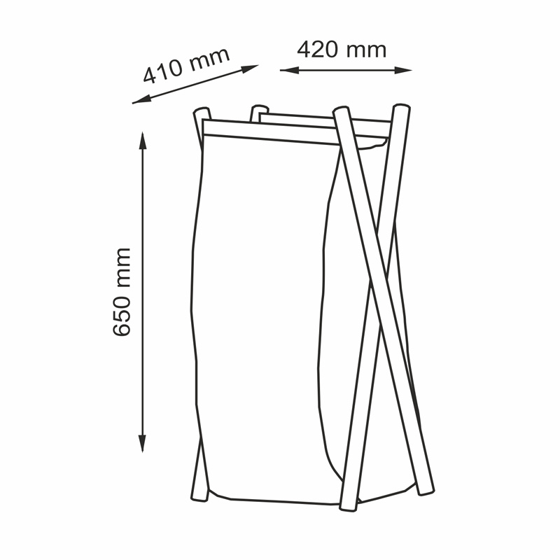 Корзина для белья WasserKRAFT  Nau WB-771-L