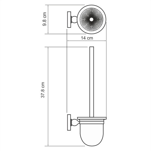 Ершик для унитаза подвесная WasserKRAFT Diemel K-2227