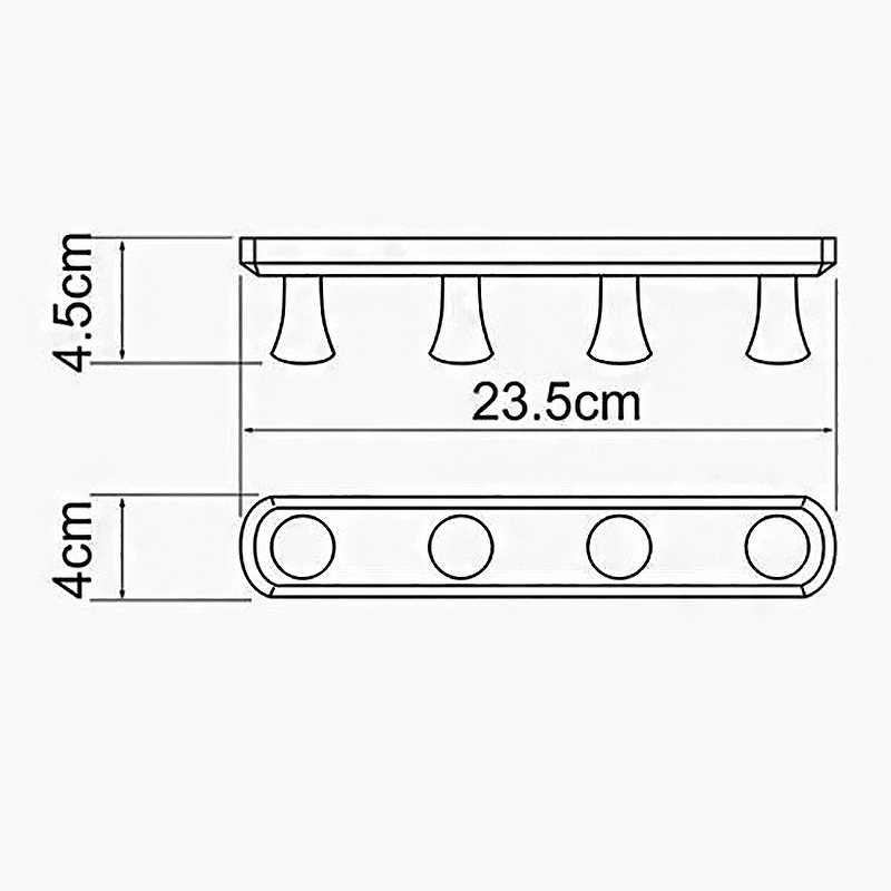 Крючок настенный  WasserKRAFT K-1074BLACK