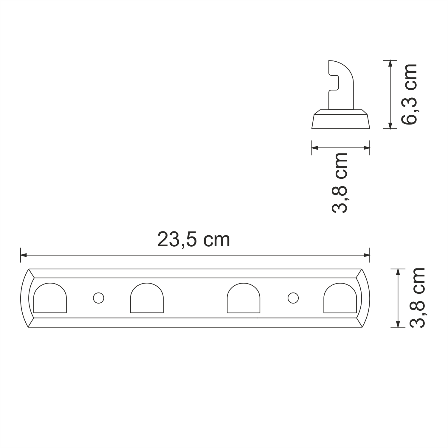 Крючок настенный WasserKRAFT Kammel K-8374WHITE