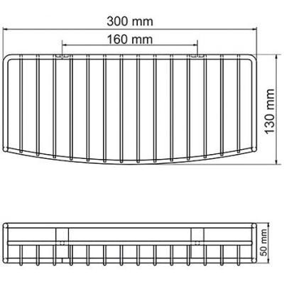 Полка металлическая WasserKRAFT K-1611