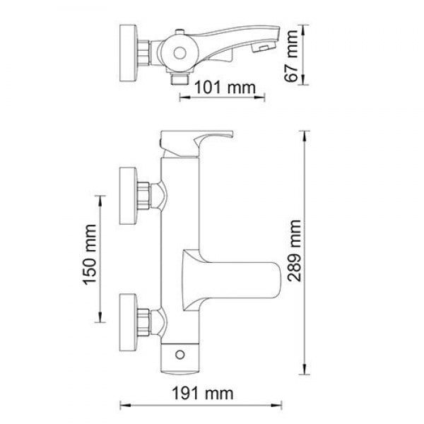 Смеситель для ванны  WasserKRAFT Berkel 4801