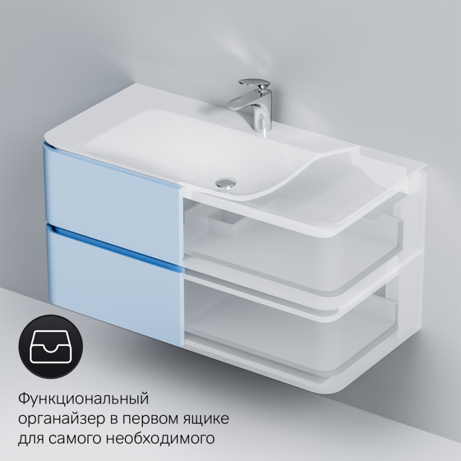 Тумба под раковину 100 Am.Pm Sensation M30FHX1002BG