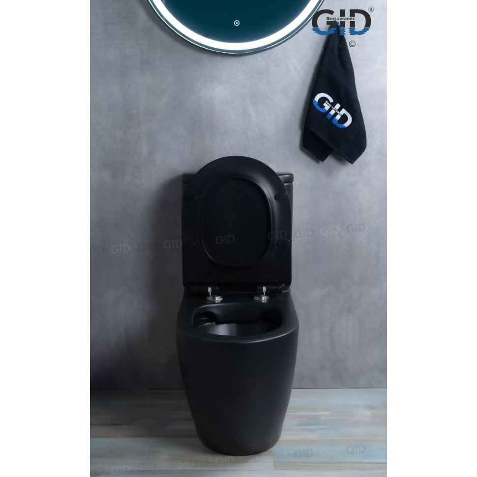 Напольный унитаз с бачком безободковый Gid Tr2177BM