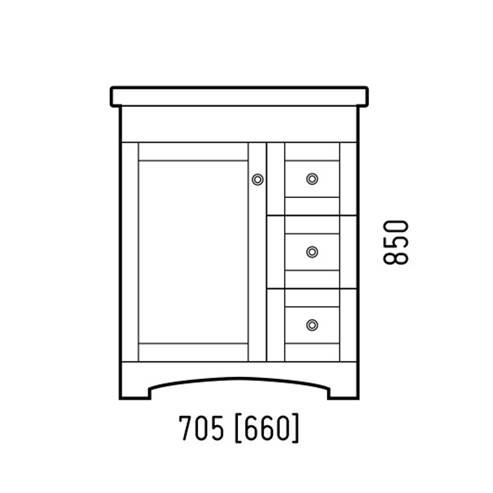 Тумба напольная Техас 70 SD-00000451