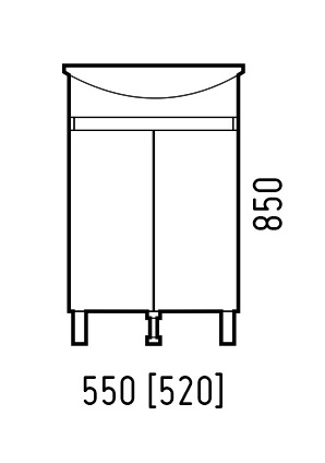 Тумба напольная Corozo Джуно 55 SD-00001546