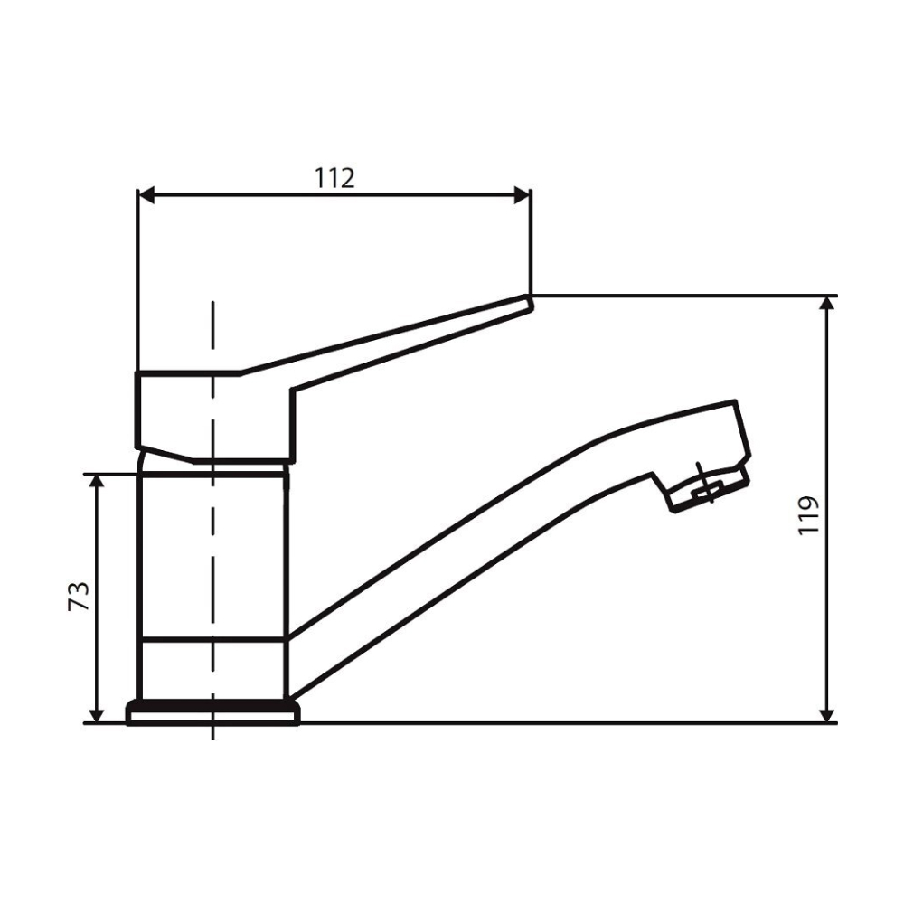 Смеситель для раковины Dorff Optima D2021001