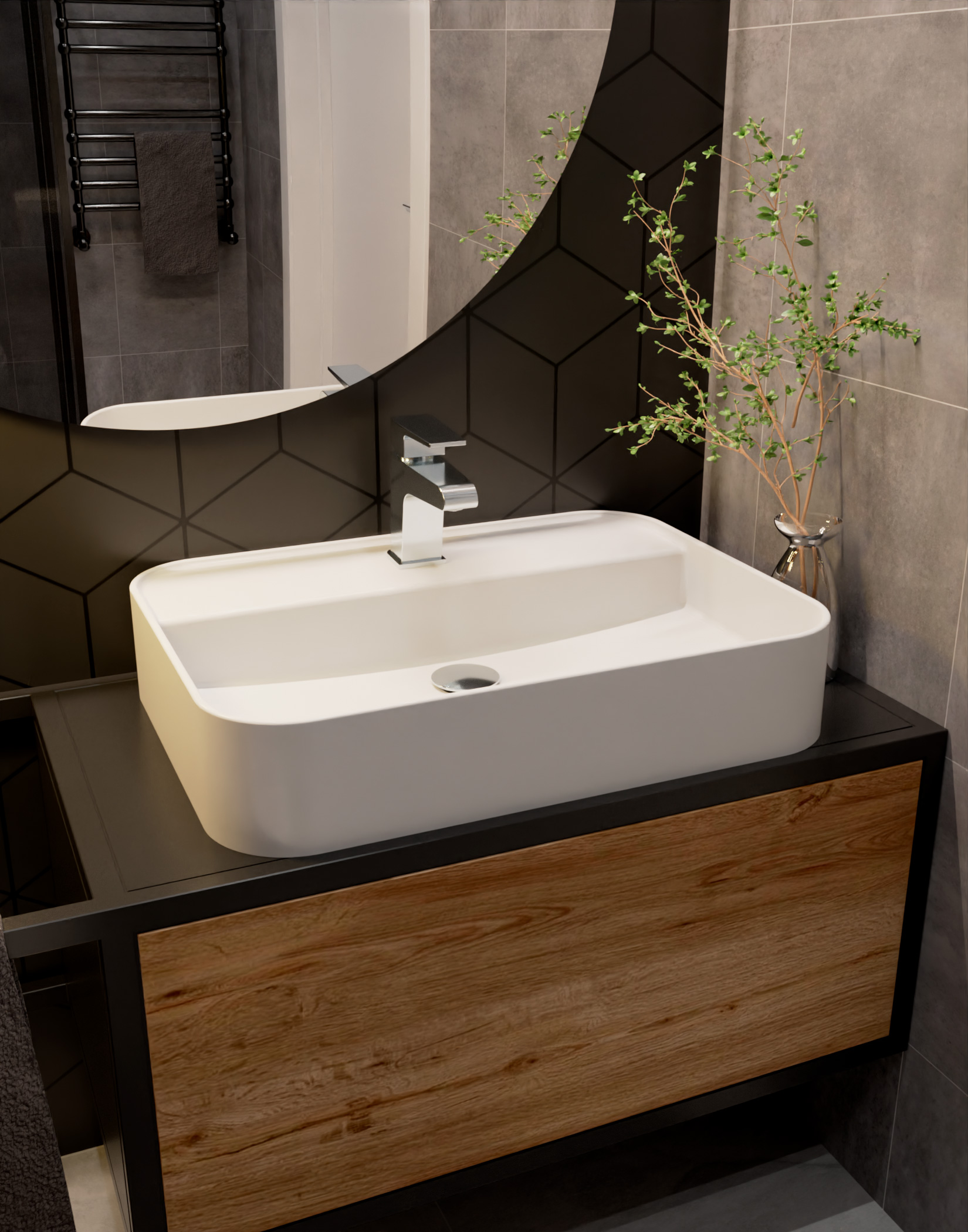 Смеситель для раковины AQUAme Prato AQMP6120