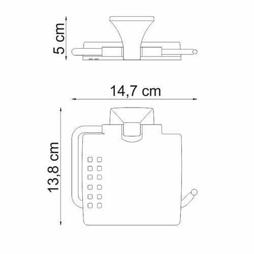 Держатель туалетной бумаги  WasserKRAFT Wern K-2525