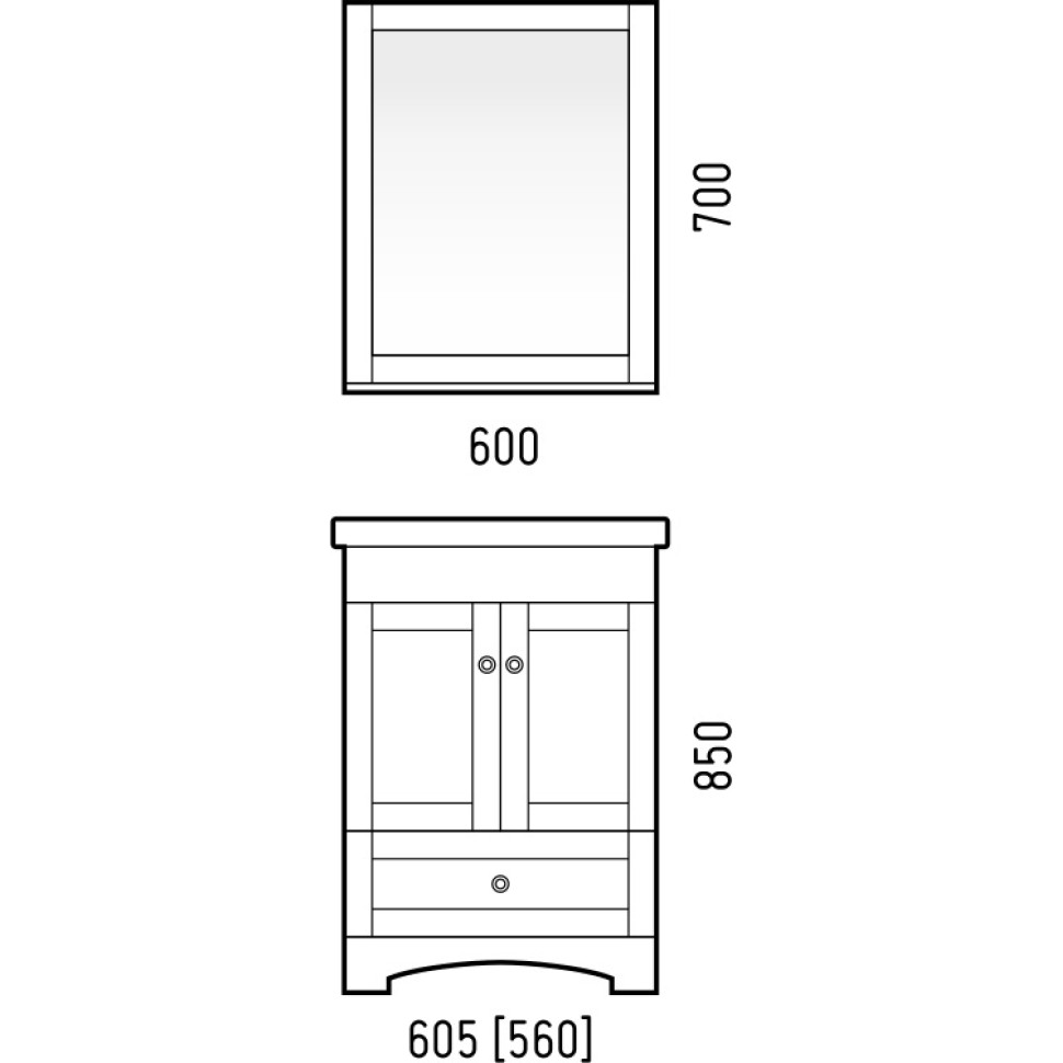 Тумба напольная Техас 60 SD-00000361