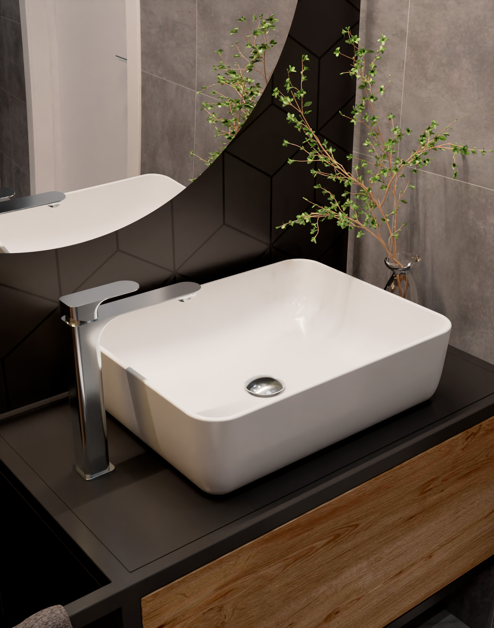 Смеситель для раковины AQUAme Monza AQM6314CR