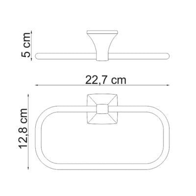 Держатель полотенец  WasserKRAFT Wern K-2560