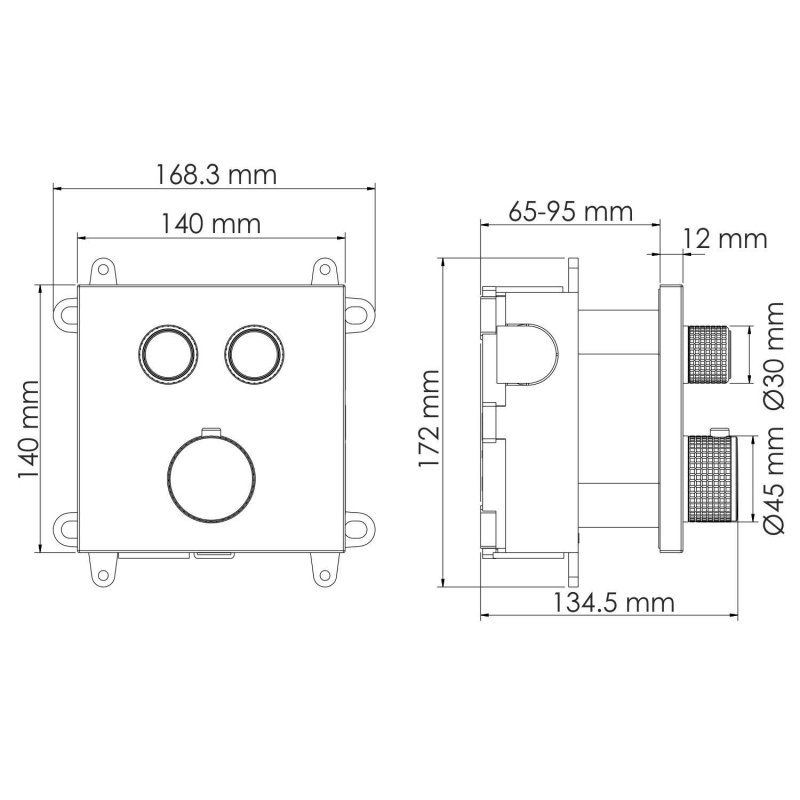 Термостатический смеситель для ванны WasserKraft  Aisch 5548 Thermo
