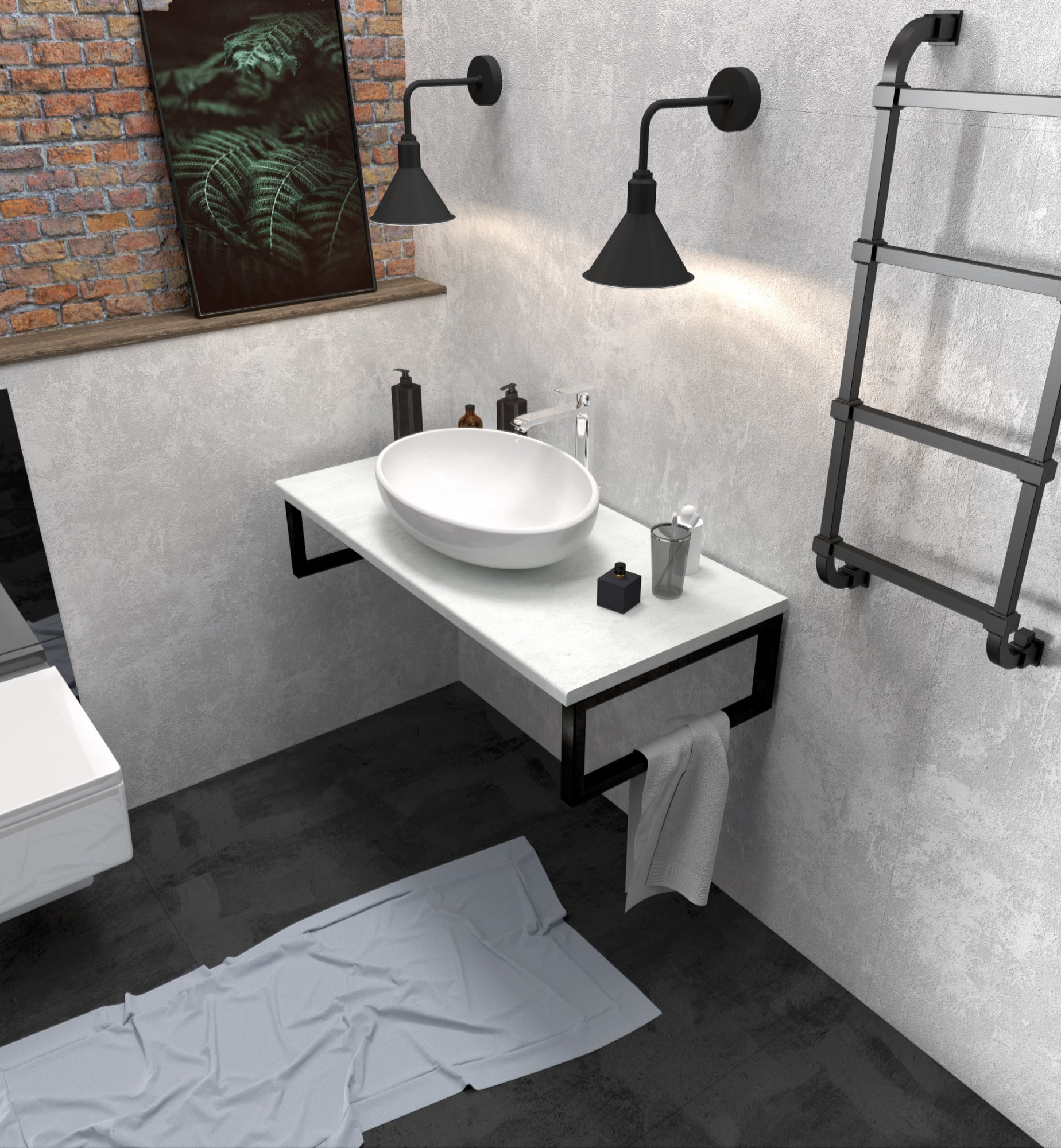 Столешница 1Marka Grunge Loft 90 У85840