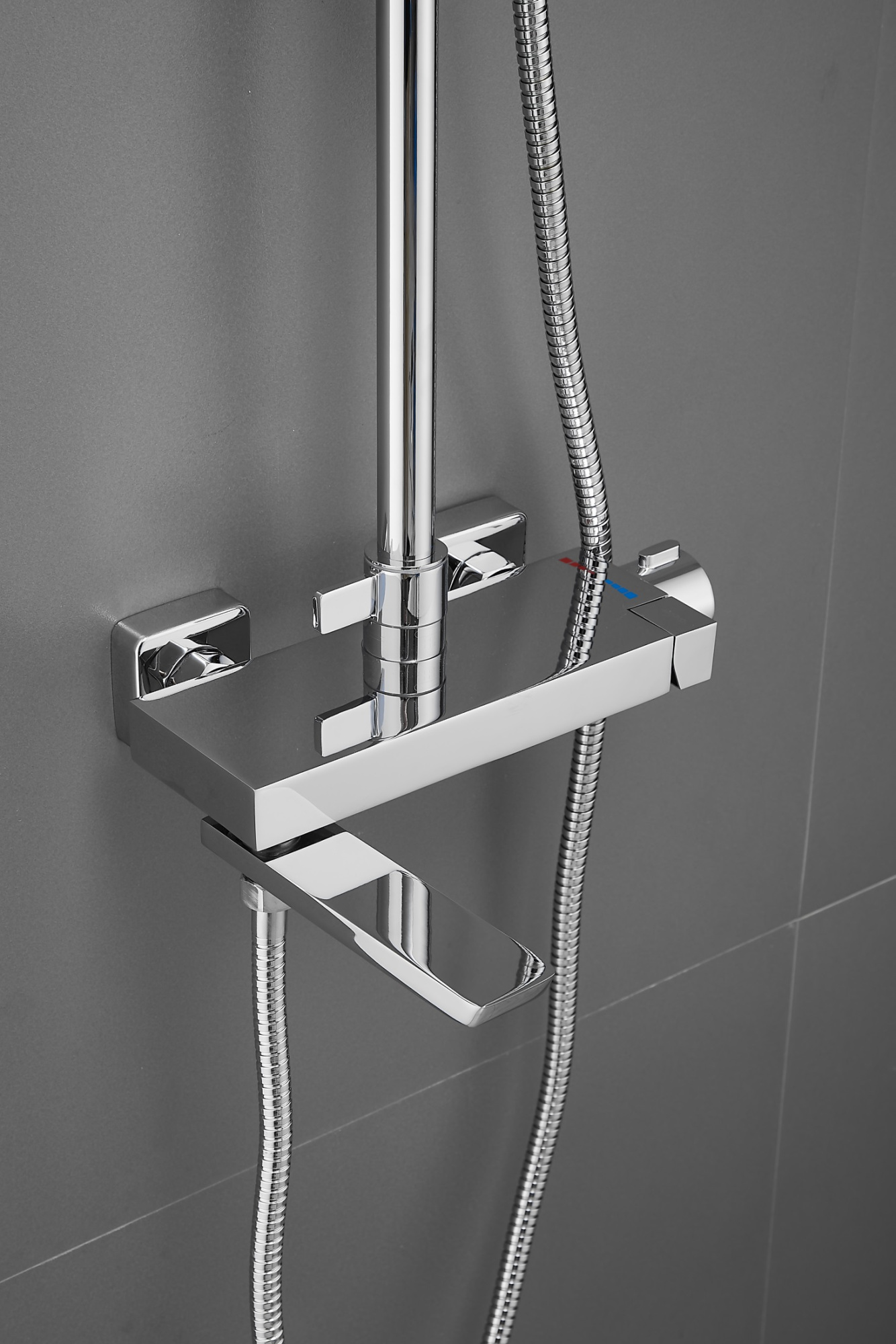 Душевая система с изливом  BELZ B24672, хром