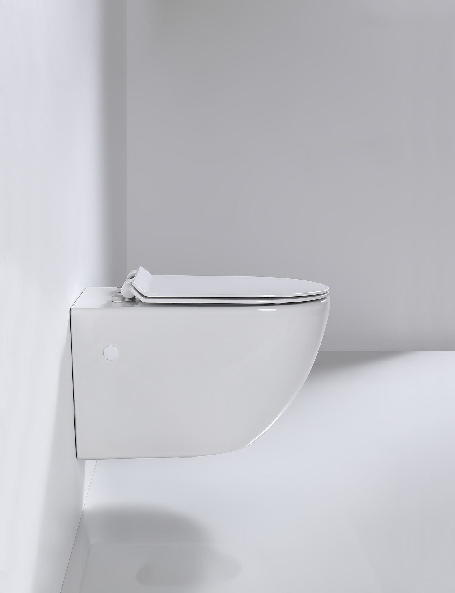 Подвесной безободковый унитаз с сиденьем микролифт beWash Lusso BKWHR004550